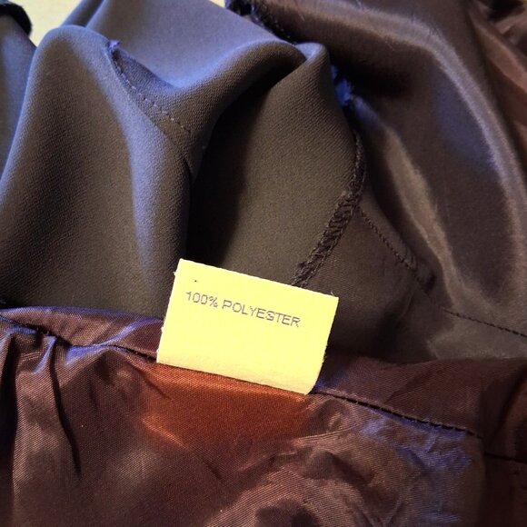 Vintage Jones New York Purple Blue Maxi Dress VTG Elegant Sleeveless Gowns - Picture 13 of 13